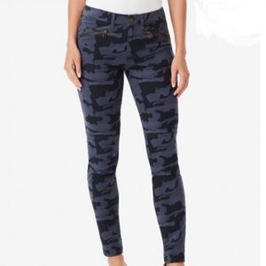 William Rast Blue Jane Skinny Camo Cargo Pants